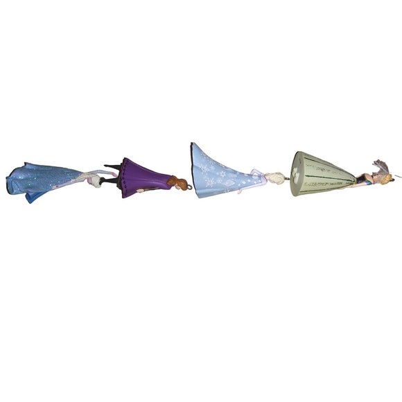 Disney Anna and Elsa Ornaments Lot of 4 Frozen Christmas Hanging Ornaments - Picture 6 of 10